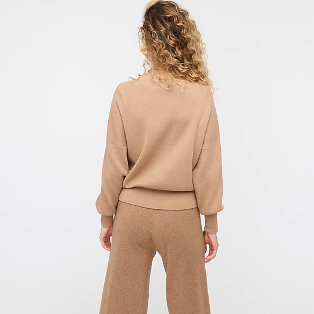 J. Crew Balloon-sleeve Crewneck Sweater - Picture 3 of 8